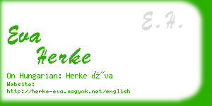 eva herke business card